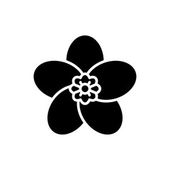 Flora black icon concept. Flora flat  vector symbol, sign, illustration.