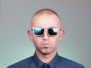 Portrait of a man with sunglasses