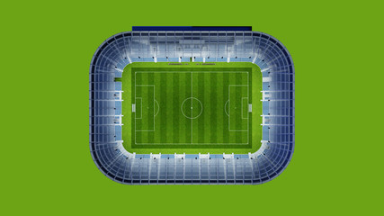 Fußball Stadion Draufsicht als Panorama Hintergrund © Robert Kneschke