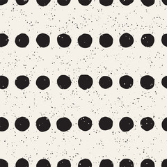 Hand drawn lines seamless grungy pattern. Abstract geometric repeating texture in black and white.