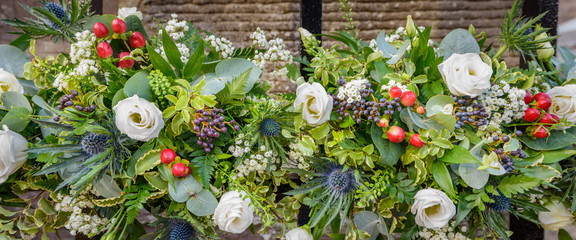 Fototapeta na wymiar Decorative wedding flowers