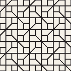 Vector seamless pattern. Modern stylish abstract texture. Repeating geometric tiles..