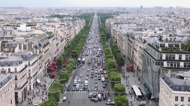 Avenue des Champs-Élysées, view from Arc de Triomphe