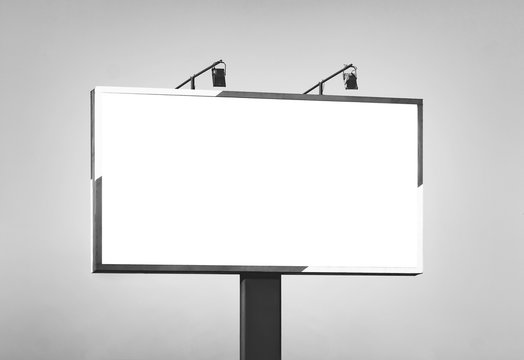 Blank horizontal billboard against a sky.