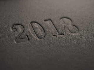 2018 on a dark background
