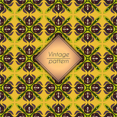Abstract geometric retro seamless pattern. Vector background.