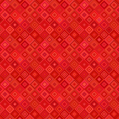 Red geometrical diagonal square pattern background - repeating graphic