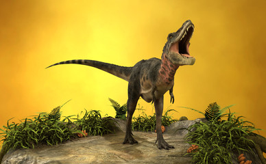 3D Rendering Dinosaur Tarbosaurus