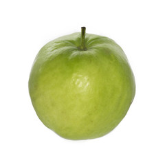 fresh green guava isolated on white