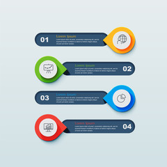 Infographics business design presentation template.Design element