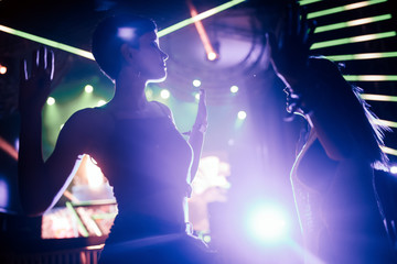 Obraz premium Picture of dancing people at music festival