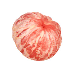 peeled grapefruit isolated