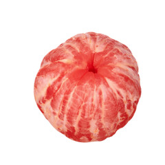 peeled grapefruit isolated