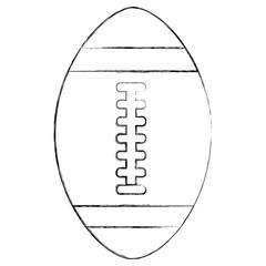 american football ball equipment sport vector illustration sketch