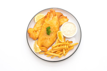 fish and chips with french fries