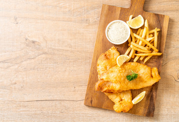 fish and chips with french fries