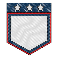 Fototapeta premium united stated of america shield vector illustration design