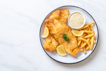 fish and chips with french fries