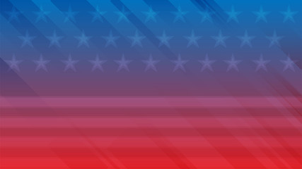 Independence Day of USA vector background.