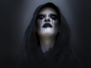 3D rendering of a death angel or demon.