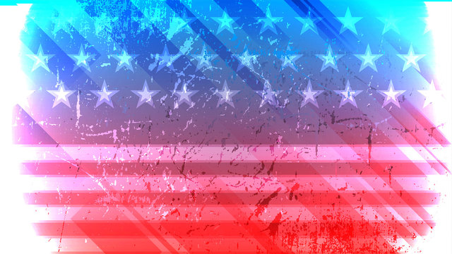 Independence Day of USA vector background.