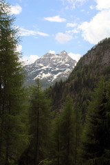 Obraz premium view of an alpine mountain landscape