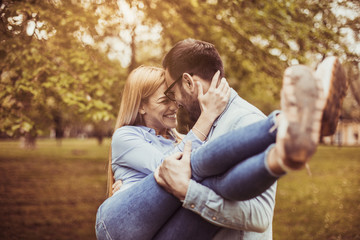Fototapeta premium Couple in love.