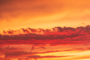 Fototapeta na wymiar clouds in the sky at sunset