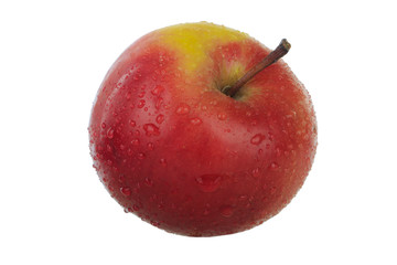 red apple isolated on white background without shadow