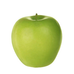 green apple isolated on white