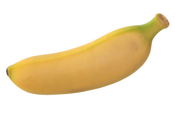 mini banana isolated on white