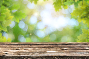 Fototapeta premium Empty table background