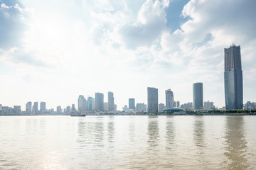 Obraz premium the cityscape of modern city