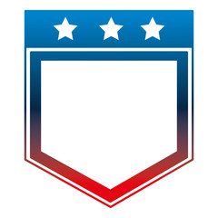 pennant stars decoration ornate image vector illustration