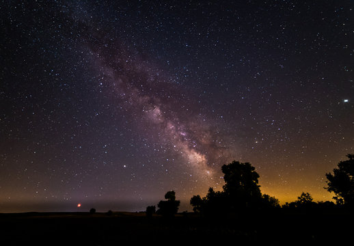 Milky way near Madrid, Spain