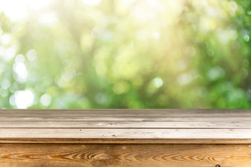 Empty table background