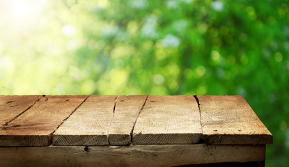 Empty table background