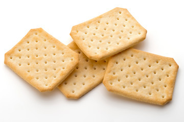 Toast bread isolated on the white background.