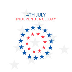 Happy independence day United States of America 4th of July.