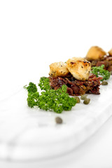 Scallops on Caramalized Pork V