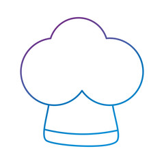 chef hat uniform icon vector illustration design