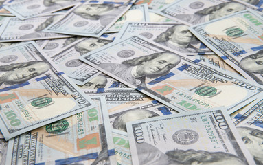Background of 100 dollar bills