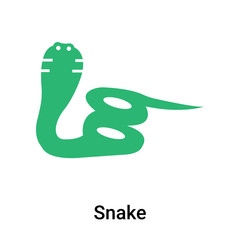 Snake icon vector sign and symbol isolated on white background