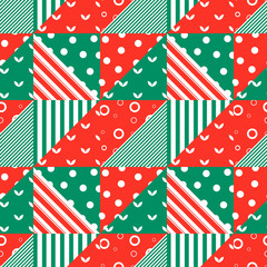 Obraz premium Seamless pattern with geometric ornament