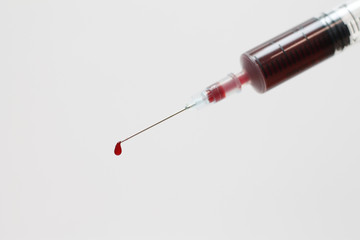 inyección de sangre