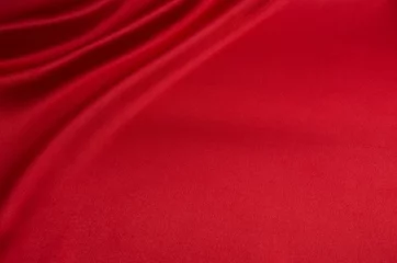 Crédence de cuisine en verre imprimé Poussière red satin or silk fabric as background
