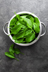 Spinach. Fresh spinach leaves