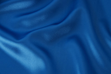 Blue satin, silk, texture background