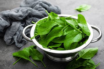 Spinach. Fresh spinach leaves