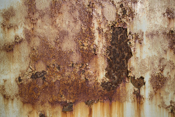 Rust on steel metal old texture background.